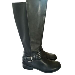 Me Too Black Quilted Over the Knee Boots